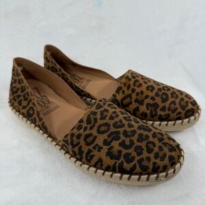 Miz‎ Mooz New York City Cherie Leopard Print Espadrille Flats Shoes 40 US 9.5